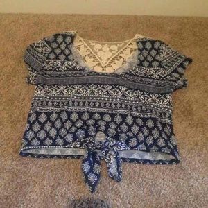 Tie up crop top